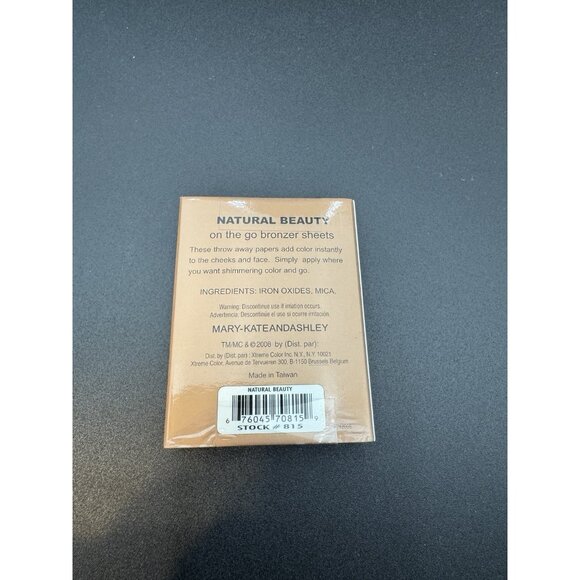 3 Mary-Kate & Ashley Paper Me Pretty Bronzer Makeup Sheet Pks Natural Beauty#815 - Picture 2 of 2